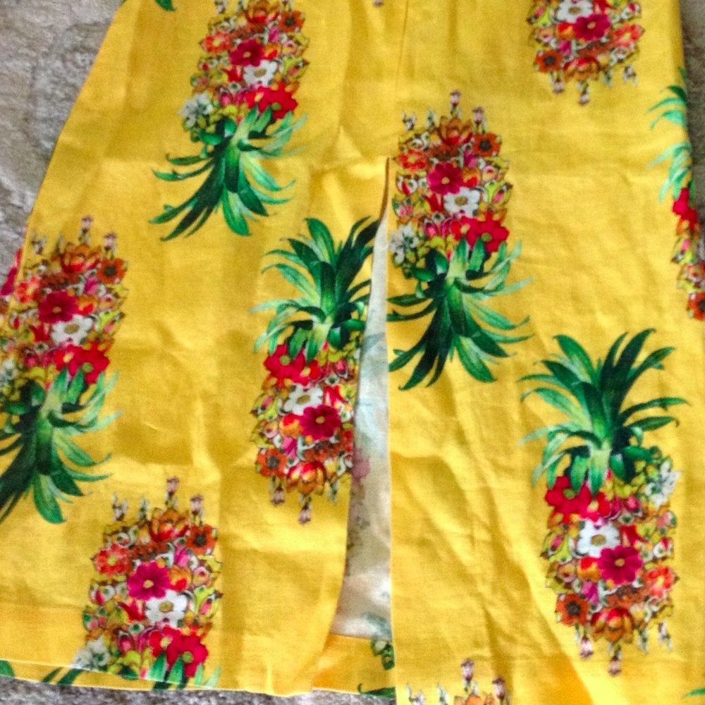 FARM Rio Yellow Pineapple-Print Maxi Skirt - Picture 6 of 9